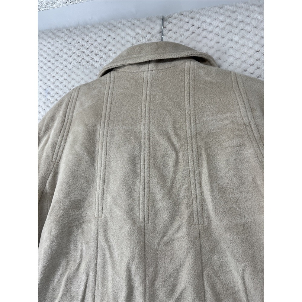 Vintage Kashmiraj Luxurious Man Made Cashmere Beige Trench Coat Elegant Fashions - Picture 14 of 15